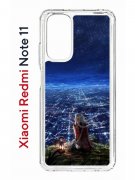 Чехол-накладка Xiaomi Redmi Note 11  (623778) Kruche PRINT Ночные Огни