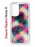 Чехол-накладка Xiaomi Redmi Note 11  (623778) Kruche PRINT Цветные листья