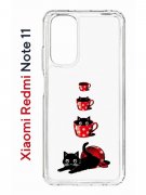 Чехол-накладка Xiaomi Redmi Note 11  (623778) Kruche PRINT Котенок в чашке