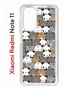 Чехол-накладка Xiaomi Redmi Note 11  (623778) Kruche PRINT Медвежата