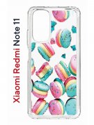 Чехол-накладка Xiaomi Redmi Note 11  (623778) Kruche PRINT Макарон