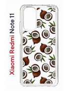 Чехол-накладка Xiaomi Redmi Note 11  (623778) Kruche PRINT Кокосы