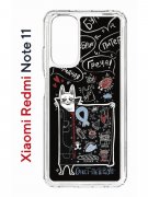 Чехол-накладка Xiaomi Redmi Note 11  (623778) Kruche PRINT Кот Питер
