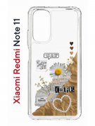 Чехол-накладка Xiaomi Redmi Note 11  (623778) Kruche PRINT Крафтовые наклейки