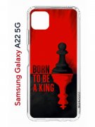 Чехол-накладка Samsung Galaxy A22s 5G Kruche Print Born to be a King