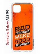 Чехол-накладка Samsung Galaxy A22s 5G (625952) Kruche PRINT Good stories