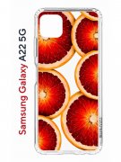 Чехол-накладка Samsung Galaxy A22s 5G (625952) Kruche PRINT Orange