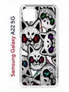 Чехол-накладка Samsung Galaxy A22s 5G (625952) Kruche PRINT Angry Cats