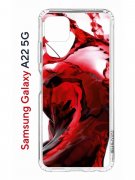 Чехол-накладка Samsung Galaxy A22s 5G (625952) Kruche PRINT Вино