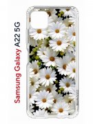 Чехол-накладка Samsung Galaxy A22s 5G Kruche Print Ромашки