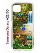 Чехол-накладка Samsung Galaxy A22s 5G (625952) Kruche PRINT Водопад