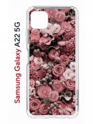 Чехол-накладка Samsung Galaxy A22s 5G Kruche Print цветы