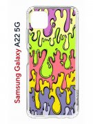 Чехол-накладка Samsung Galaxy A22s 5G (625952) Kruche PRINT Абстракция Капли