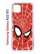 Чехол-накладка Samsung Galaxy A22s 5G Kruche Print Человек-Паук красный