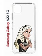Чехол-накладка Samsung Galaxy A22s 5G Kruche Print Tattoo Girl