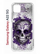 Чехол-накладка Samsung Galaxy A22s 5G Kruche Print Sugar Skull