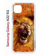 Чехол-накладка Samsung Galaxy A22s 5G (625952) Kruche PRINT Лев