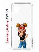 Чехол-накладка Samsung Galaxy A22s 5G (625952) Kruche PRINT Smiling