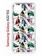 Чехол-накладка Samsung Galaxy A22s 5G (625952) Kruche PRINT Кроссы Nike Air Max