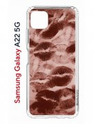 Чехол-накладка Samsung Galaxy A22s 5G Kruche Print Kisses