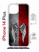 Чехол-накладка Apple iPhone 14 Plus (625962) Kruche PRINT Крылья