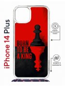Чехол-накладка Apple iPhone 14 Plus (625962) Kruche PRINT Born to be a King