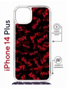 Чехол-накладка Apple iPhone 14 Plus (625962) Kruche PRINT Angry