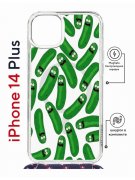 Чехол-накладка Apple iPhone 14 Plus (625962) Kruche PRINT Огурчик Рик