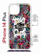 Чехол-накладка Apple iPhone 14 Plus (625962) Kruche PRINT Music