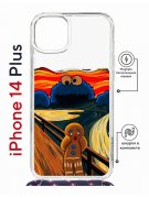Чехол-накладка iPhone 14 Plus Kruche Magrope Print Cookie Scream
