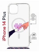 Чехол-накладка Apple iPhone 14 Plus (625962) Kruche PRINT Котолюбовь