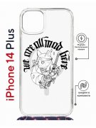 Чехол-накладка Apple iPhone 14 Plus (625962) Kruche PRINT J-Cat