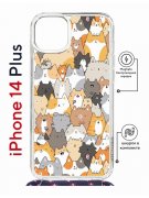 Чехол-накладка Apple iPhone 14 Plus (625962) Kruche PRINT Котики