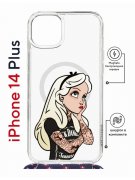 Чехол-накладка Apple iPhone 14 Plus (625962) Kruche PRINT Tattoo Girl