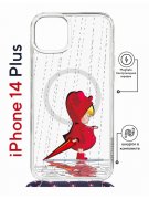 Чехол-накладка iPhone 14 Plus Kruche Magrope Print Девочка с зонтом