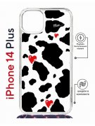 Чехол-накладка Apple iPhone 14 Plus (625962) Kruche PRINT Корова