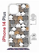 Чехол-накладка Apple iPhone 14 Plus (625962) Kruche PRINT Медвежата