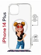 Чехол-накладка Apple iPhone 14 Plus (625962) Kruche PRINT Smiling