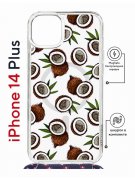 Чехол-накладка Apple iPhone 14 Plus (625962) Kruche PRINT Кокосы