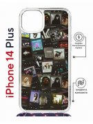 Чехол-накладка Apple iPhone 14 Plus (625962) Kruche PRINT Плейлисты