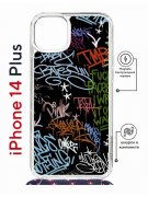 Чехол-накладка Apple iPhone 14 Plus (625962) Kruche PRINT Граффити