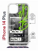 Чехол-накладка iPhone 14 Plus Kruche Magrope Print Money Easy