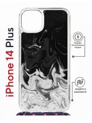 Чехол-накладка Apple iPhone 14 Plus (625962) Kruche PRINT Разводы краски