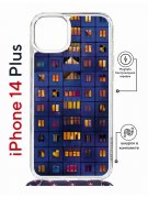 Чехол-накладка Apple iPhone 14 Plus (625962) Kruche PRINT Ночные окна