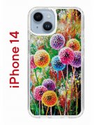 Чехол-накладка iPhone 14 Kruche Print Одуванчики