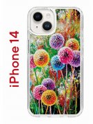 Чехол-накладка iPhone 14 Kruche Print Одуванчики