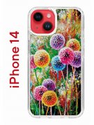 Чехол-накладка iPhone 14 Kruche Print Одуванчики