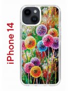 Чехол-накладка iPhone 14 Kruche Print Одуванчики