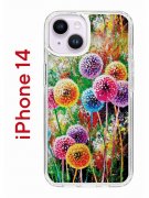 Чехол-накладка iPhone 14 Kruche Print Одуванчики