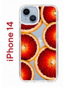 Чехол-накладка iPhone 14 Kruche Print Orange